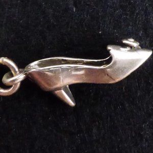 Vintage Sterling Silver 3-D High Heel Shoe Charm